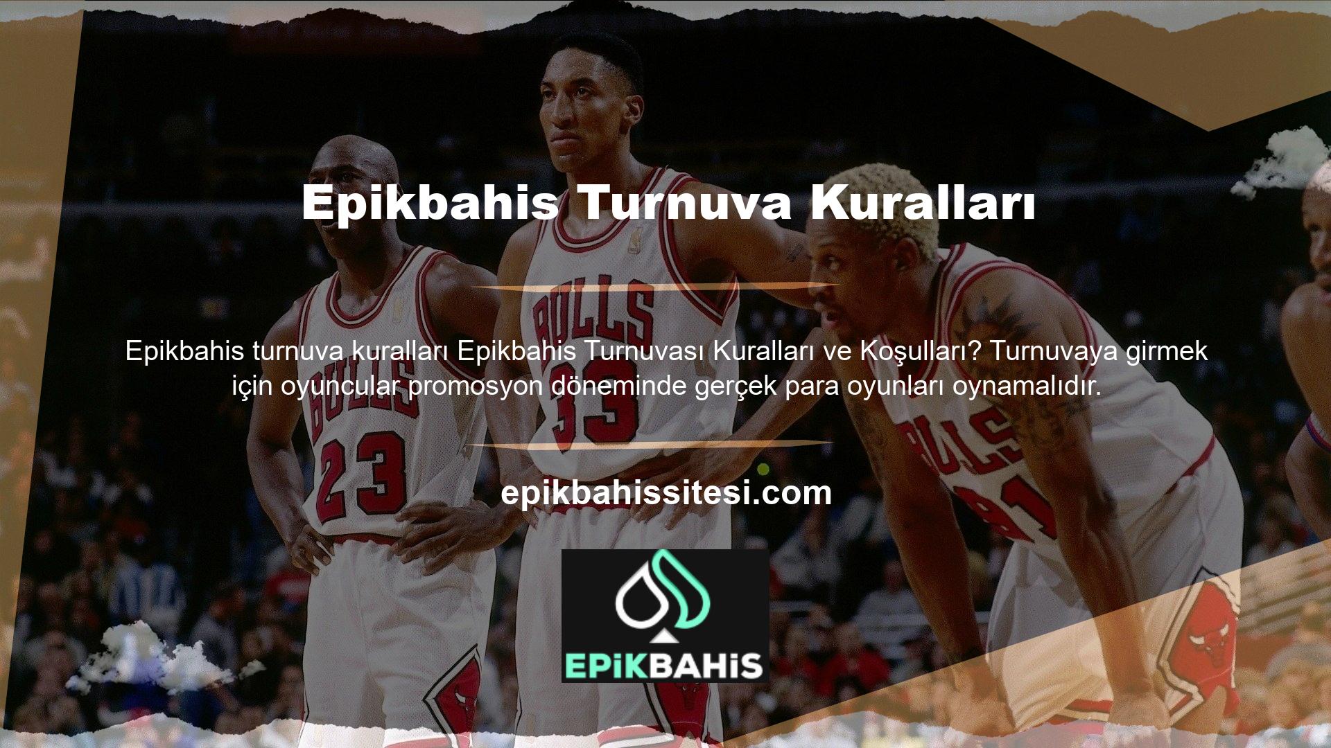 Bu turnuvaya bahse girebileceğiniz en düşük miktar bu sayfanın üstünde gösterilir